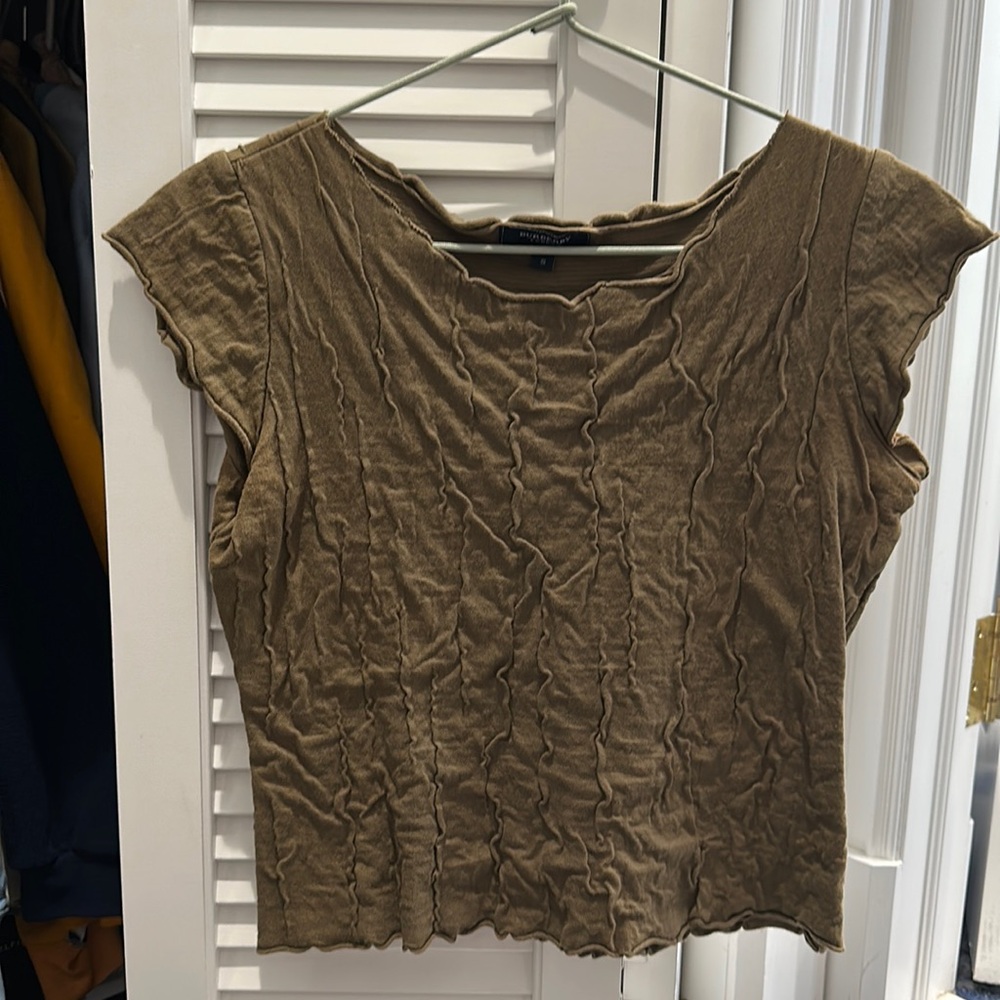 Burberry London Green crop top